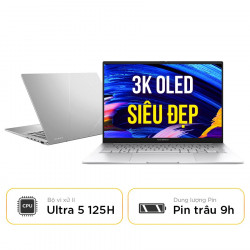 [New 100%] Laptop Asus Zenbook 14 OLED UX3405MA-PP588W - Intel Core Ultra 5 125H | Intel Arc | 14 inch 3K OLED 100% DCI-P3