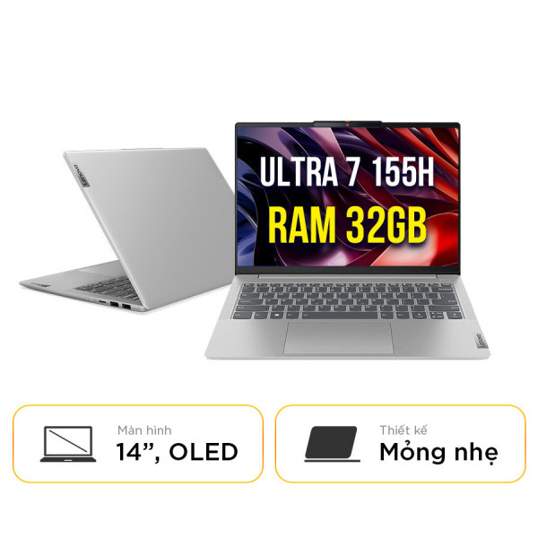 [New 100%] Laptop Lenovo IdeaPad Slim 5 14IMH9 83DA001YVN | Intel Core Ultra 7-155H | 32GB | 14 inch WUXGA 