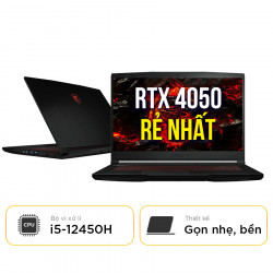 [New 100%] Laptop MSI Gaming GF63 Thin 12VE-460VN - Intel Core i5 -12450H | RTX 4050 6GB | 15.6 inch Full HD 144Hz