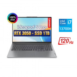 [New 100%] Laptop Lenovo IdeaPad 5 Pro 16IRH8 83AQ000PUS - Intel Core i7-13700H | 16GB | SSD 1TB | RTX 3050 | 16 inch 2.5K 120Hz