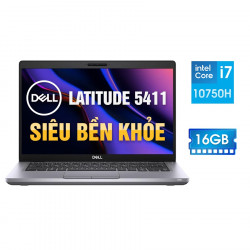 Laptop Cũ Dell Latitude 5411 - intel Core i7-10750H | RAM 16GB | SSD 512GB | 14 inch Full HD