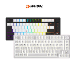 [New 100%] Bàn phím cơ Gaming DAREU EK75 (White - Dream Switch /  White Black - Firefly Switch)