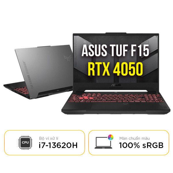 [New 100%] Laptop ASUS TUF Gaming F15 FX507VU-LP315W - Intel Core i7 13620H | RTX 4050 | 144Hz 100%sRGB