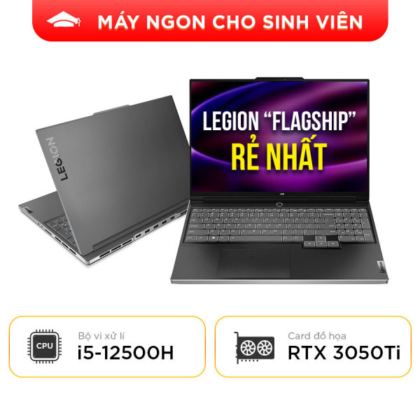 [New 100%] Laptop Lenovo Legion S7 Y9000X 16IAH7 82TF000ECD | Intel Core i5-12500H | 16GB | RTX 3050Ti | 16 inch 2K 165Hz 100% sRGB