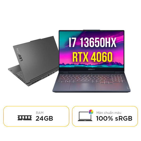 [New 100%] Laptop Lenovo Legion 5 15IRX9 83JJ000FVN - Intel Core™ i7-13650HX | 24GB | RTX 4060 | 15.6 inch Full HD 100% sRGB 144Hz