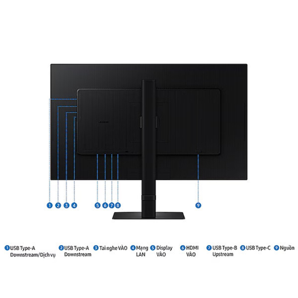 [New 100%] Màn hình đồ họa Samsung ViewFinity LS27D804UAEXXV (27 inch / 4K UHD / 5ms / 350cd/m2 / IPS/ HDMI + DisplayPort + USB)