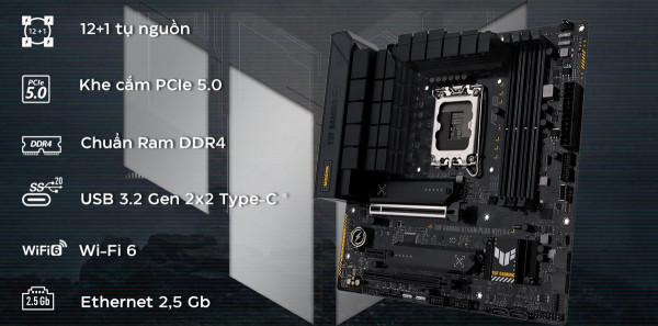 [New 100%] Mainboard Asus TUF GAMING B760M-PLUS WIFI DDR4