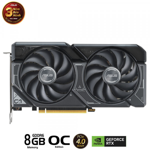 [New 100%] Card đồ họa VGA ASUS Dual GeForce RTX 4060 OC Edition 8GB