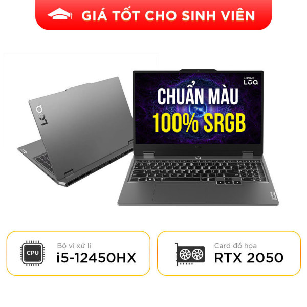 [New 100%] Laptop Lenovo LOQ 15IAX9 83GS001BUS - Intel Core i5 12450HX | RTX 2050 | 15.6 inch 144Hz 100% sRGB