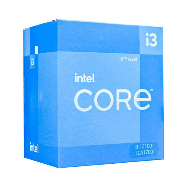 [New 100%] CPU Intel Core i3-12100 (3.3GHz turbo up to 4.3GHz, 4 nhân 8 luồng, 12MB Cache, 58W, LGA 1700)