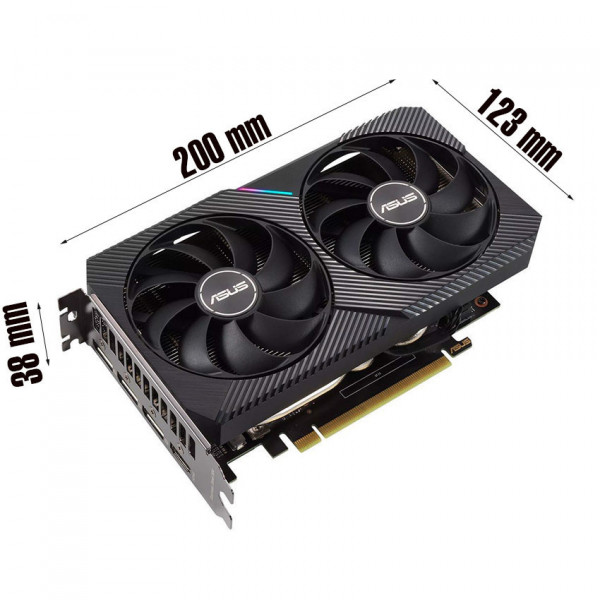 [New 100%] Card đồ họa Asus Dual GeForce RTX 3050 V2 (8GB / DDR6 / 128 bit)