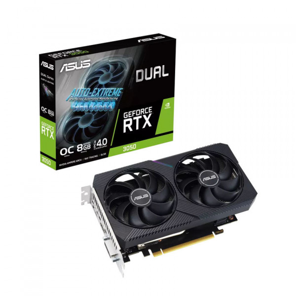 [New 100%] Card đồ họa Asus Dual GeForce RTX 3050 V2 (8GB / DDR6 / 128 bit)