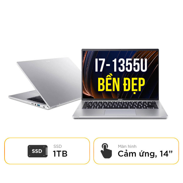 [New Outlet] Laptop Acer Swift Go 14 SFG14-71T-728K - Intel Core i7-1355U | 16GB | SSD 1TB | 14 inch WUXGA Touch