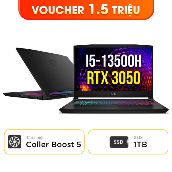 [New 100%] Laptop MSI Katana 15 B13UDXK-2270VN - Intel Core i5-13500H | RTX 3050 | SSD 1TB | 15.6 inch Full HD 144Hz