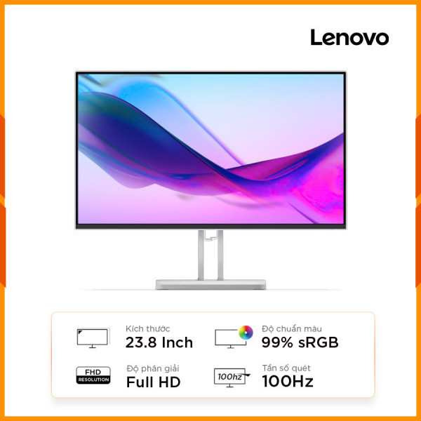 [New 100%] Màn Hình 24 Inch Lenovo L24i-4A 67BCKAC6VN Grey (23.8Inch/ Full HD/ 4ms/ 100Hz/ IPS/ Loa)