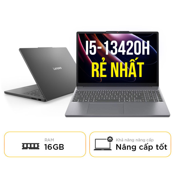 [New 100%] Laptop Lenovo IdeaPad Slim 3 16IRH10 83K20002VN - Intel Core i5-13420H | 16GB | 16 inch Full HD+