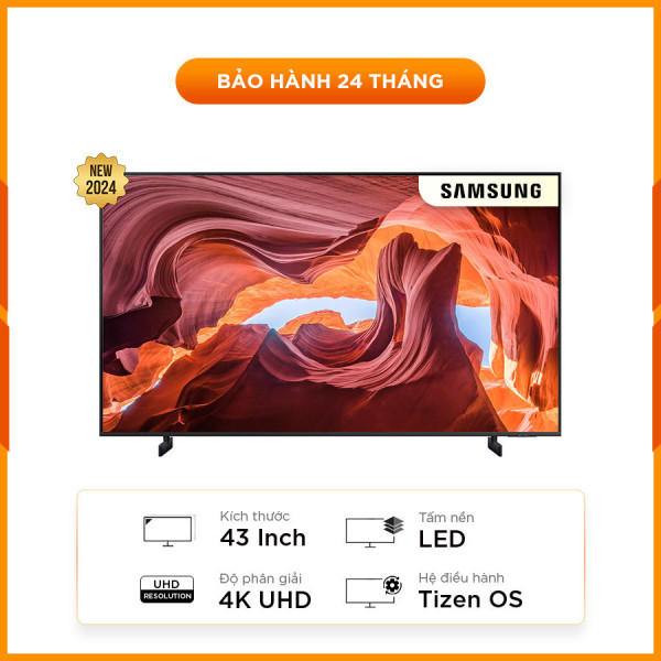[New 100%] Smart Tivi Samsung Crystal 43DU8000 UHD 4K 43 Inch 2024