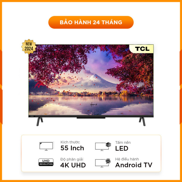[New 100%] Google Tivi Coocaa 4K 55 inch 55Y73 2024