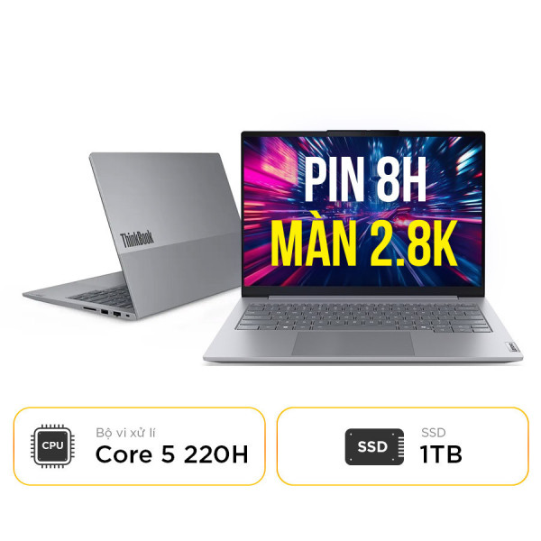[New 100%] Lenovo ThinkBook 14 G8 IRL 21SG0000CD 2025 - Intel Core 5 220H | 16GB DDR5 | SSD 1TB | 14 Inch 2.8K