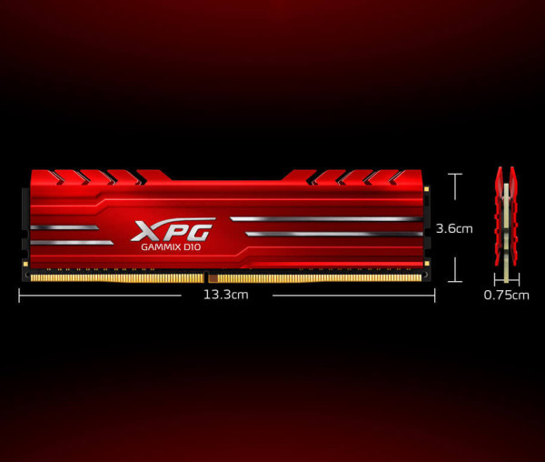 [New 100%] RAM PC (Máy bàn) 16GB Adata AX4U320016G16A-SB10 Gammix D10 bus 3200MHz Có Tản