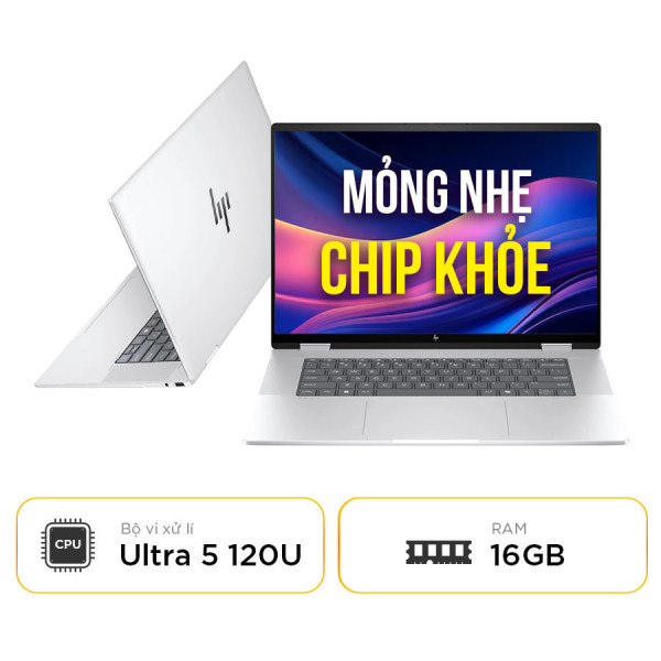 Laptop Cũ HP Envy x360 2 in 1 16-ac0013dx - Intel Core Ultra 5-125u | 16GB DDR5 | 16 inch Full HD+ Touch