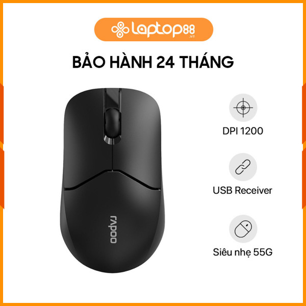 [New 100%] Chuột không dây Rapoo 1510 Silent- Đen