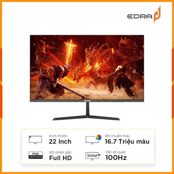 [New 100%] Màn Hình Gaming 22 Inch EDRA EGM22F100H (FullHD / 100Hz)
