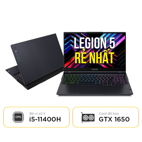 Laptop Cũ Lenovo Legion 5 15ITH6 - Intel Core i5-11400H | Nvidia GTX 1650