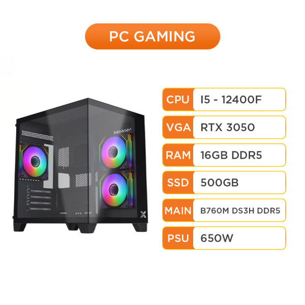 [New 100%] PC Gaming Core 15 12400F | RTX 3050
