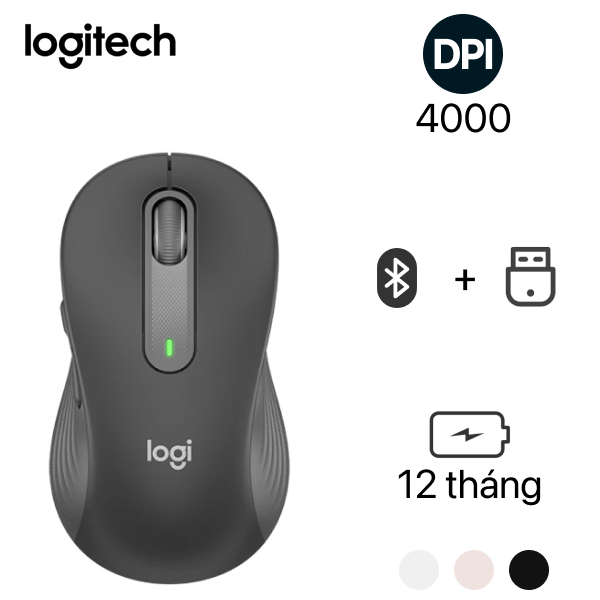 [New 100%] Chuột Không Dây Logitech Signature M650L Black