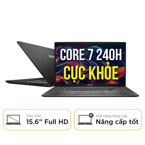 [New 100%] Laptop MSI Modern 15 H C2RMG 287VN -  Intel Core 7 240H | 16GB | 1TB | 15.6 Inch Full HD