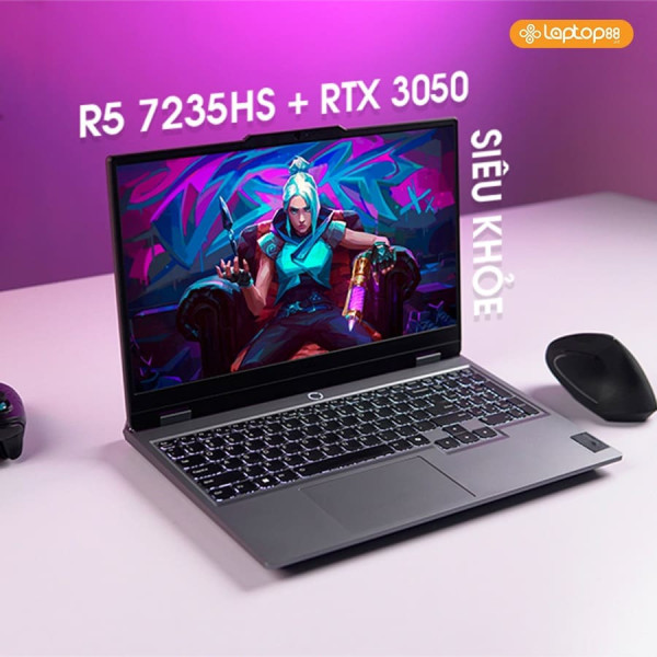 [New 100%] Laptop Lenovo LOQ 15ARP9 83JC00HXVN - AMD Ryzen 5 - 7235HS | RTX 3050 | 15.6 inch Full HD 100% sRGB 144Hz