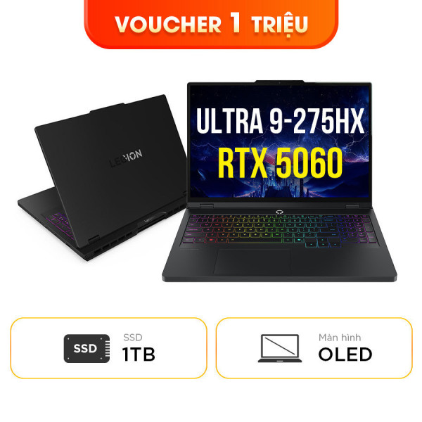 [New 100%] Laptop Lenovo Legion Pro 5 16IAX10 83F3003VVN - Intel Ultra 9-275HX | RTX 5060 | 16 Inch WQXGA OLED 100%DCI-P3