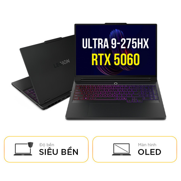 [New 100%] Laptop Lenovo Legion Pro 5 16IAX10 83F3003VVN - Intel Ultra 9-275HX | RTX 5060 | 16 Inch WQXGA OLED 100%DCI-P3