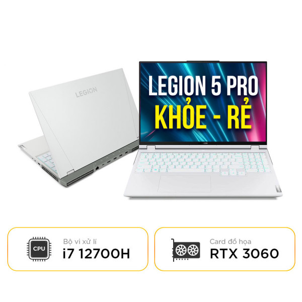 [New 100%] Laptop Lenovo Legion 5 Pro 16IAH7H 82RF0046VN - Intel Core i7 - 12700H | RTX 3060 | 16 Inch WQXGA