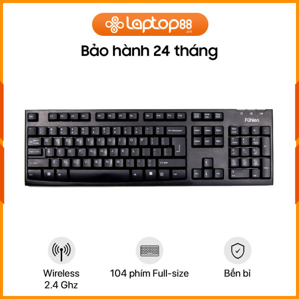 [New 100%] Bàn Phím Fuhlen L411W Wireless Black