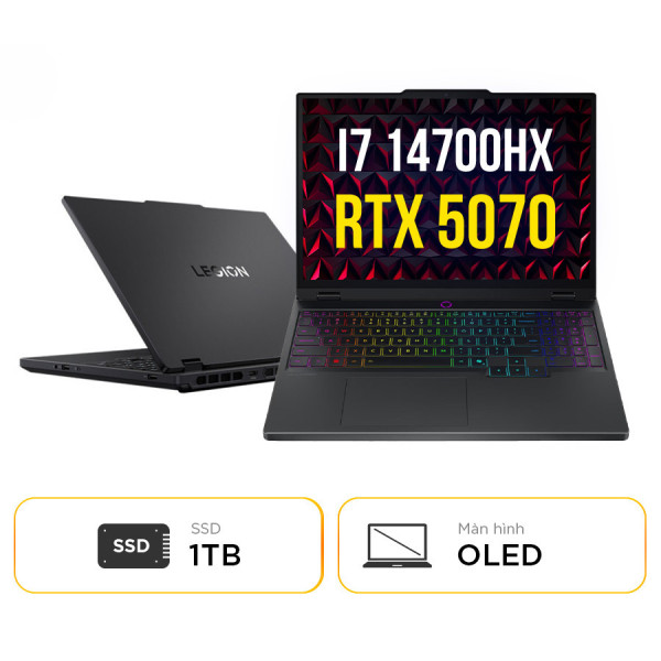 [New 100%] Laptop Gaming Lenovo Legion 5 15AHP10 83LY004GVN - Intel Core i7 14700HX | 24GB | 1TB | RTX 5070 | 15 Inch WQXGA OLED