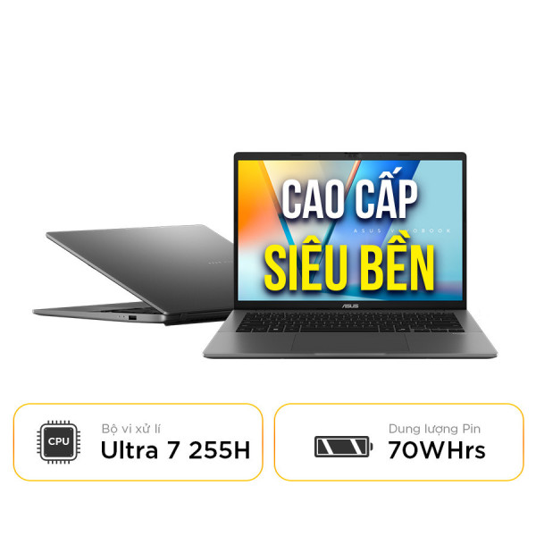 [New 100%] Laptop Asus Vivobook S14 S3407CA-LY096WS - Ultra 7 255H | 14.0 Inch WUXGA