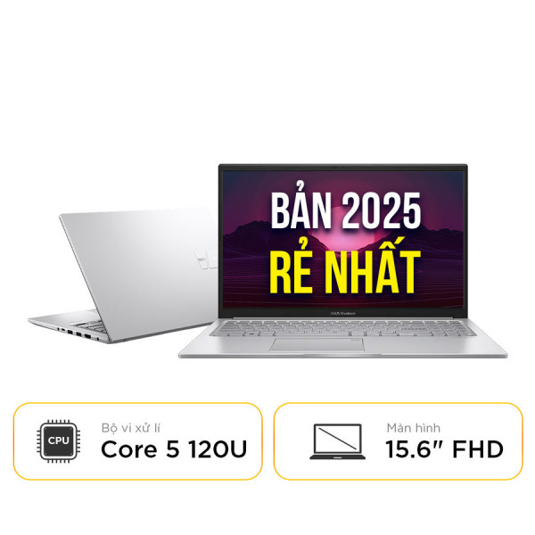 [New 100%] Laptop ASUS Vivobook 15 X1504VA-BQ165W - Core 5 120U | 15.6 Inch FHD