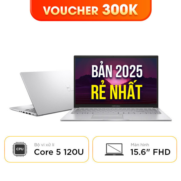 [New 100%] Laptop ASUS Vivobook 15 X1504VA-BQ165W - Core 5 120U | 15.6 Inch FHD