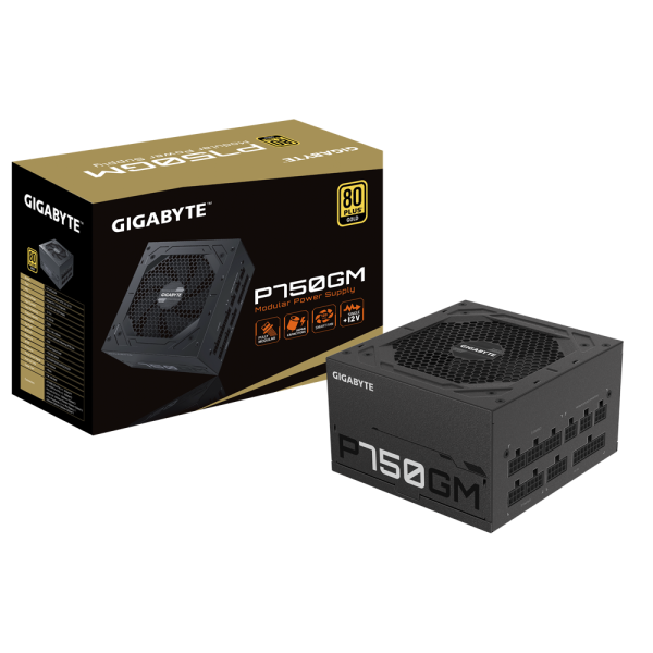 [New 100%] Nguồn Máy Tính PSU Gigabyte GP-P750GM-750W | 80 Plus Gold | Full-Modular