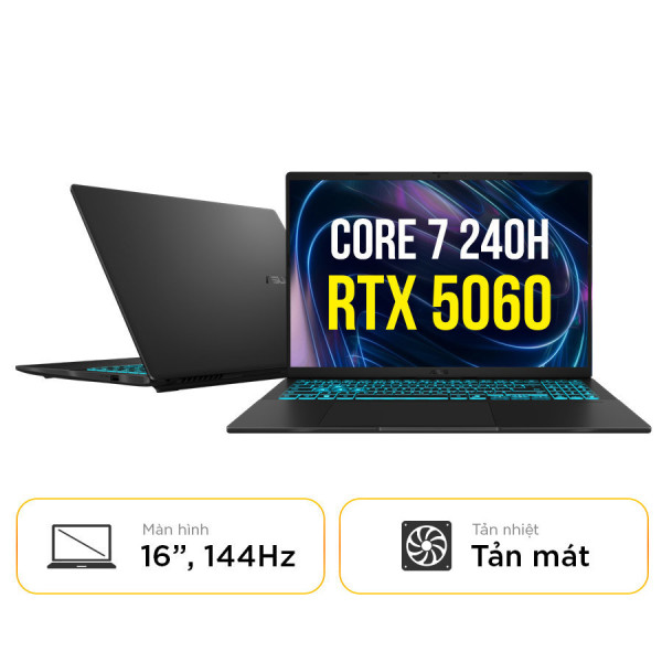 [New 100%] Laptop Asus Gaming V16 V3607VM-RP044W - Core 7 240H | RTX 5060 | 16 Inch 144Hz