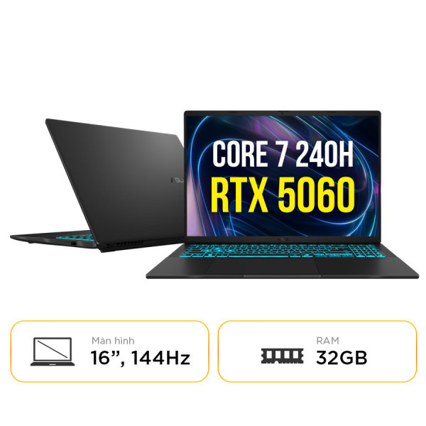 [New 100%] Laptop Asus Gaming V16 V3607VM-RP044W - Core 7 240H | RTX 5060 | 16 Inch 144Hz