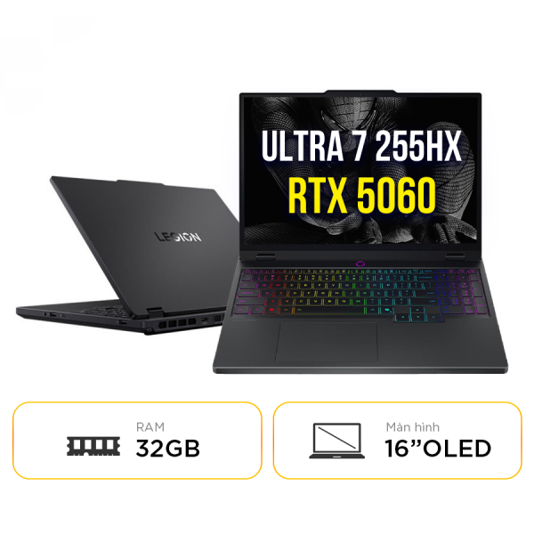 [New 100%] Laptop Gaming Lenovo Legion 5  15IAX10 83F0003CVN -  Ultra 7 255HX | 32GB | 1TB | RTX 5060 | 15 Inch 165Hz 