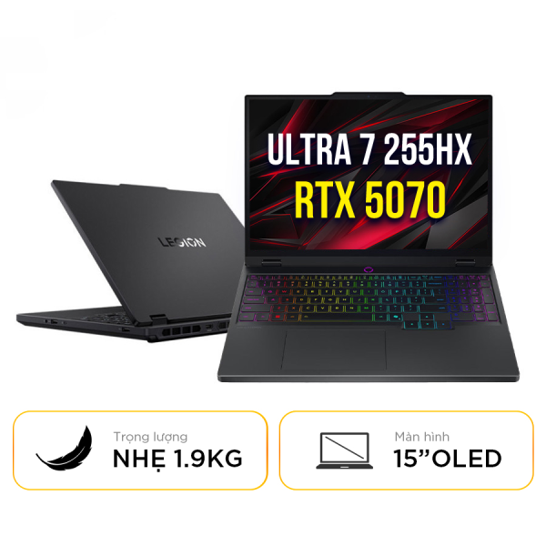 [New 100%] Laptop Gaming Lenovo Legion 5 15IAX10 83F0003BVN -  Ultra 7 255HX | 32GB | 1TB | RTX 5070 | 15.1 Inch 165Hz 