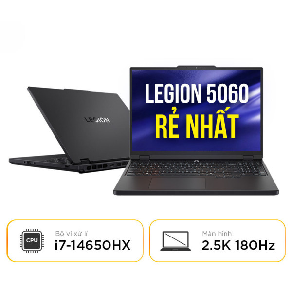 [New 100%] Lenovo Legion Y7000 2025 IRX10 83LY001QCD - Intel Core i7-14650HX | RTX 5060 | 15 Inch 2.5K 180Hz 100% sRGB