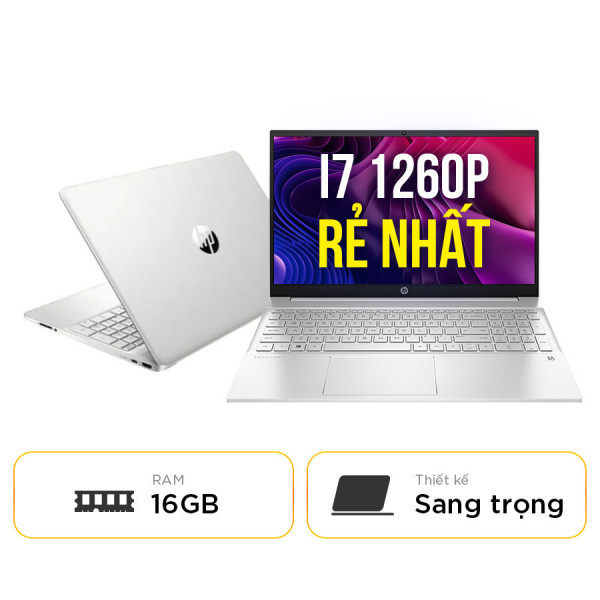 [New 100%] Laptop HP 15 - fd0888TU - Intel Core i7 1260P | 16GB | 512GB | 15.6 Inch Full HD