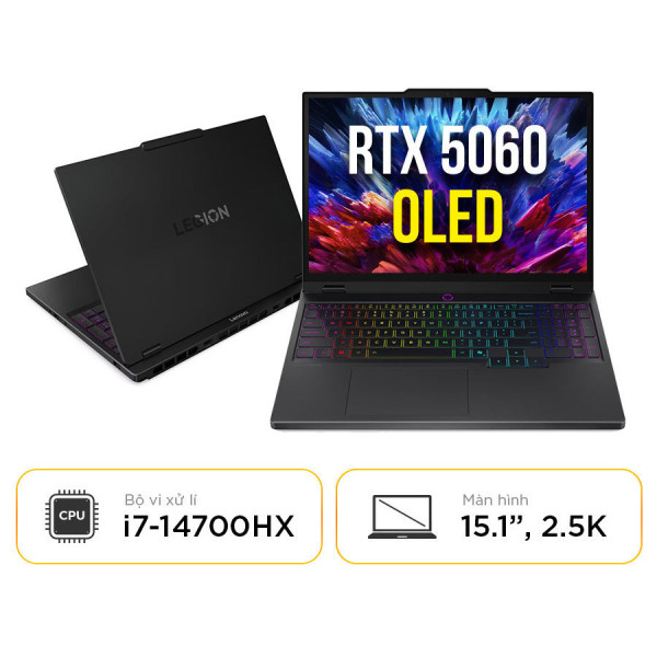 [New 100%] Lenovo Legion 5 15IRX10 83LY004JVN - Intel Core i7-14700HX | RTX 5060 | 15 Inch WQXGA 165Hz