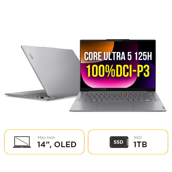 [New 100%] Laptop Lenovo Yoga Slim 7 14IMH9 83CV00AHVN - Intel Ultra 5 125H | 16GB | 1TB  | 14 Inch OLED