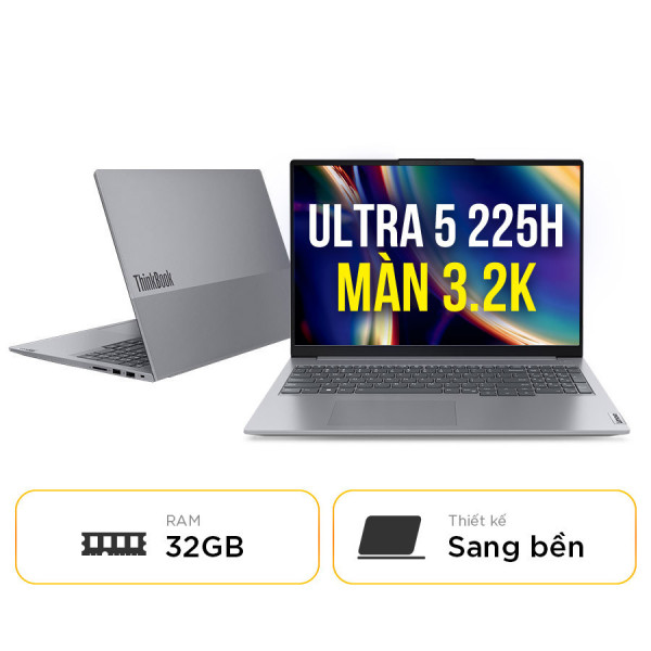 [New 100%] Laptop Lenovo ThinkBook 16 G7+ IAH 21TL0000CD - Intel Core Ultra 5-225H | 32GB | SSD 1TB | 16 inch 3.2K